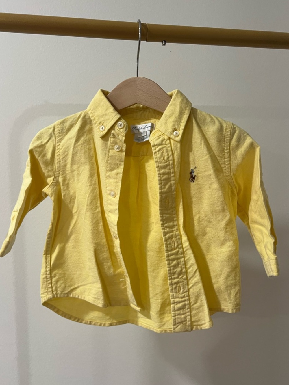 Ralph Lauren Kids Yellow Button-Down Oxford Shirt - Picture 2 of 2